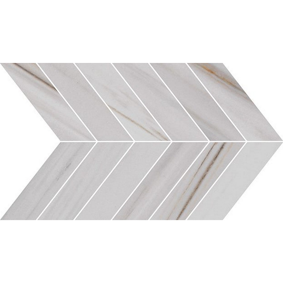 Florida Tile Alustra 9.17" x 21.02" Matte Chevron Porcelain Mosaic