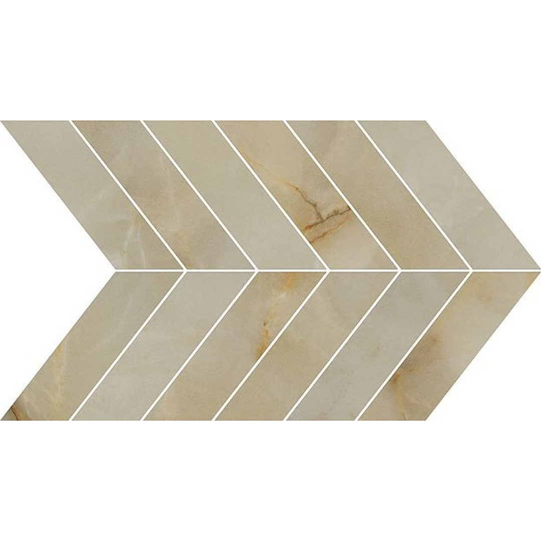 Florida Tile Alustra 9.17" x 21.02" Matte Chevron Porcelain Mosaic