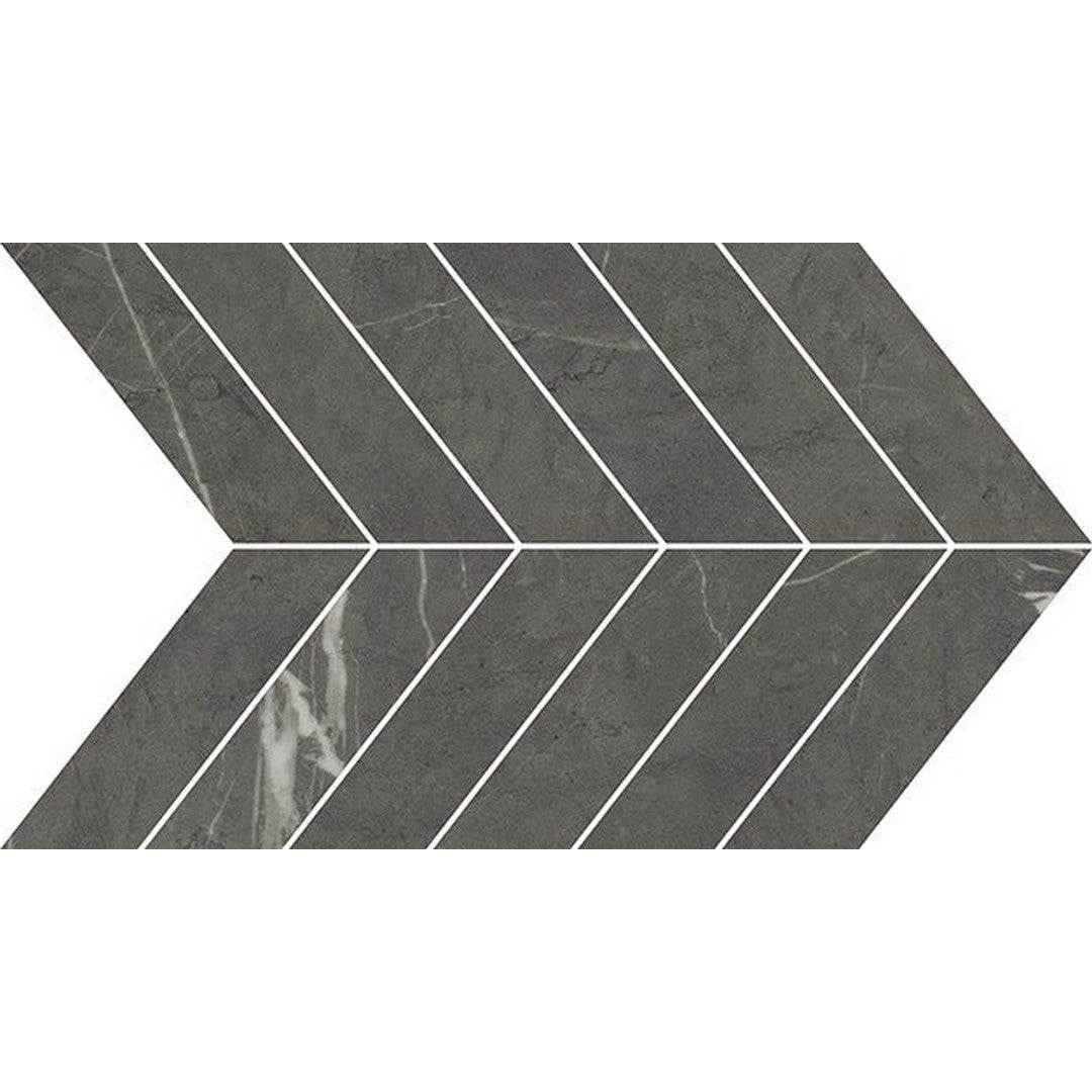 Florida Tile Alustra 9.17" x 21.02" Polished Chevron Porcelain Mosaic