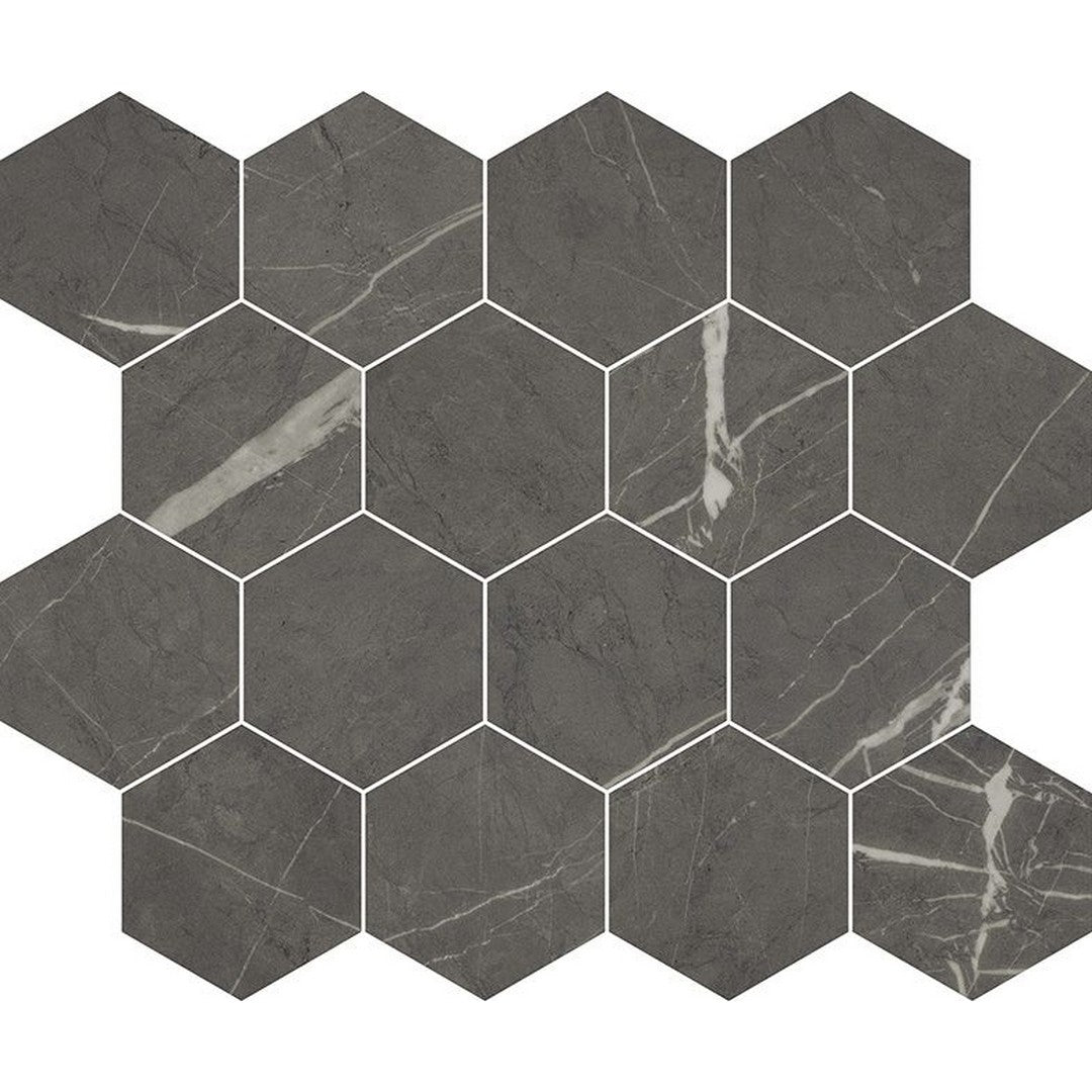 Florida Tile Alustra 10.22" x 11.81" Polished Hexagon Porcelain 3" Mosaic