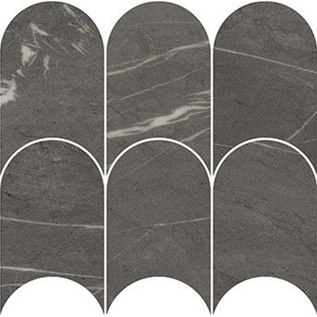 Florida Tile Alustra 11.41" x 11.45" Polished Arch Porcelain Mosaic