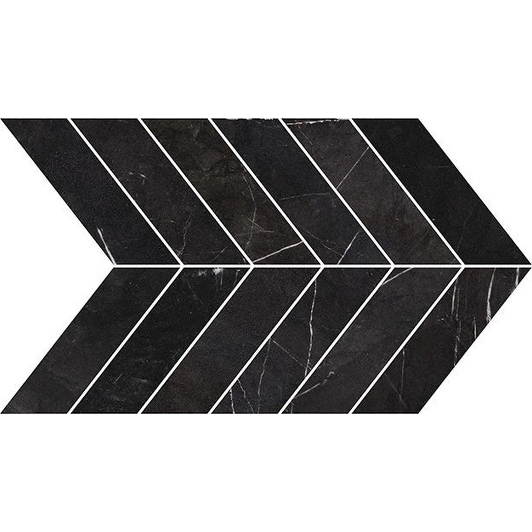 Florida Tile Alustra 9.17" x 21.02" Polished Chevron Porcelain Mosaic