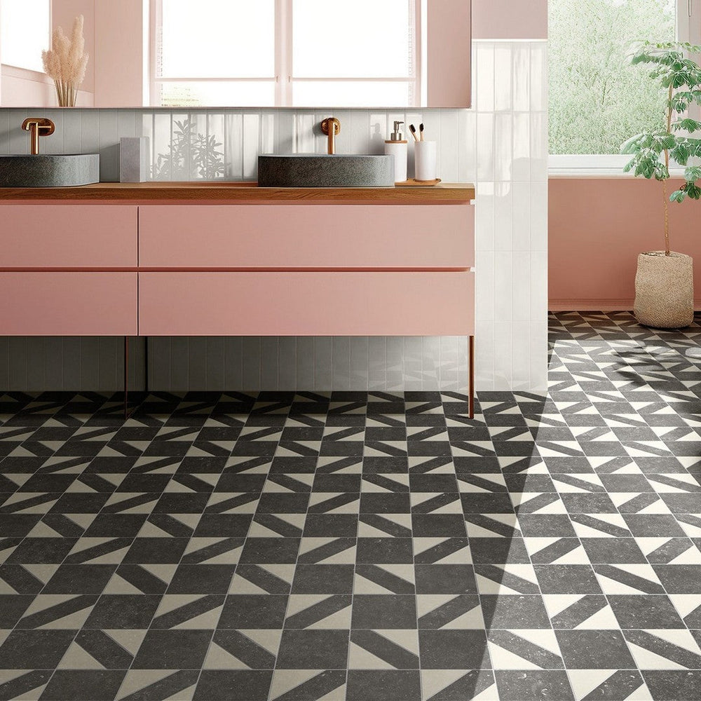 Florida Tile BlueRun 12" x 12" Rectified Matte Porcelain Mosaic