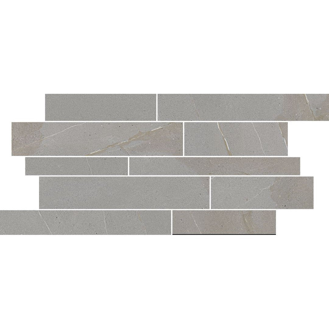 Florida Tile Divinity 12" x 24" Rectified Matte Random Stack Porcelain Mosaic