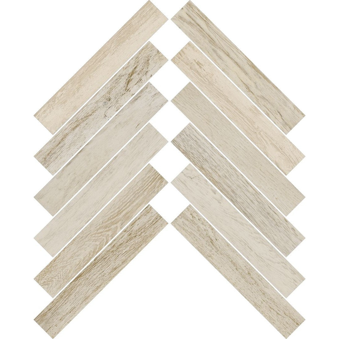 Florida Tile Local 12" x 12" Pressed Matte Herringbone Porcelain Mosaic