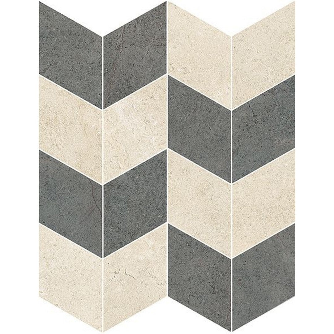 Florida Tile Lost River 12" x 12" Rectified Chevron Matte Porcelain 3" Mosaic