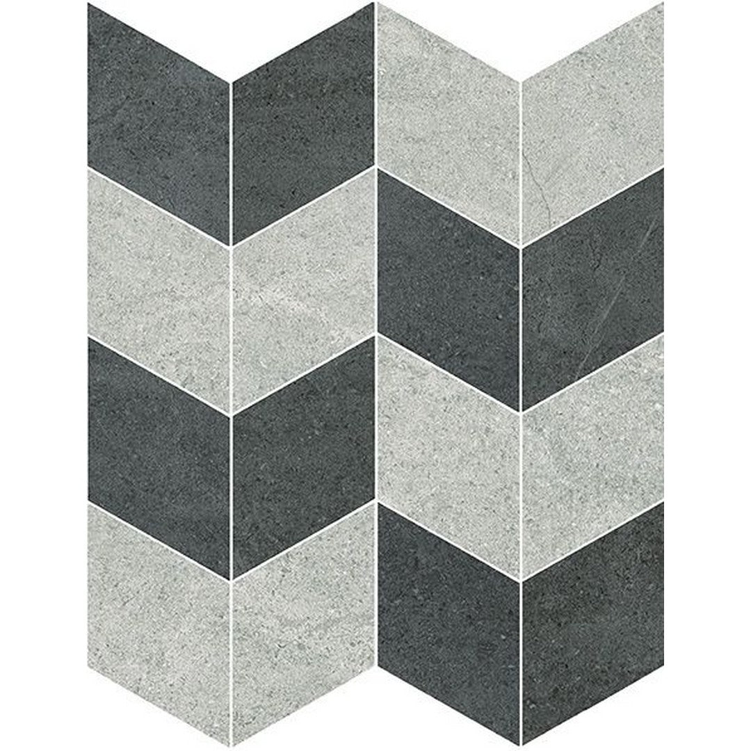 Florida Tile Lost River 12" x 12" Rectified Chevron Matte Porcelain 3" Mosaic