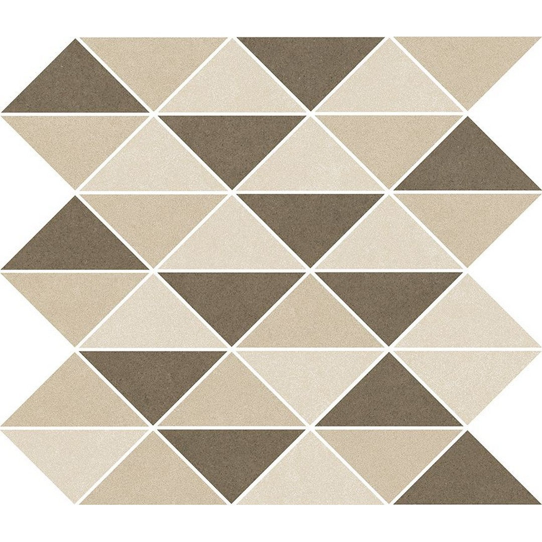 Florida Tile Serendipity 12" x 12" Triangle Mix Matte Porcelain Mosaic