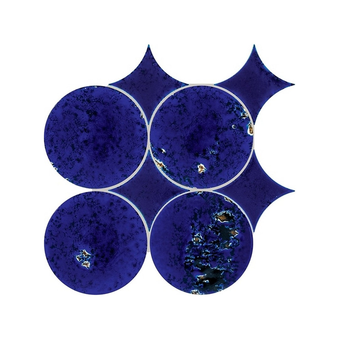 Daltile-Fyre-5-x-6-Glossy-Ceramic-Spike-Circle-Wall-Tile-Midnight-Blue