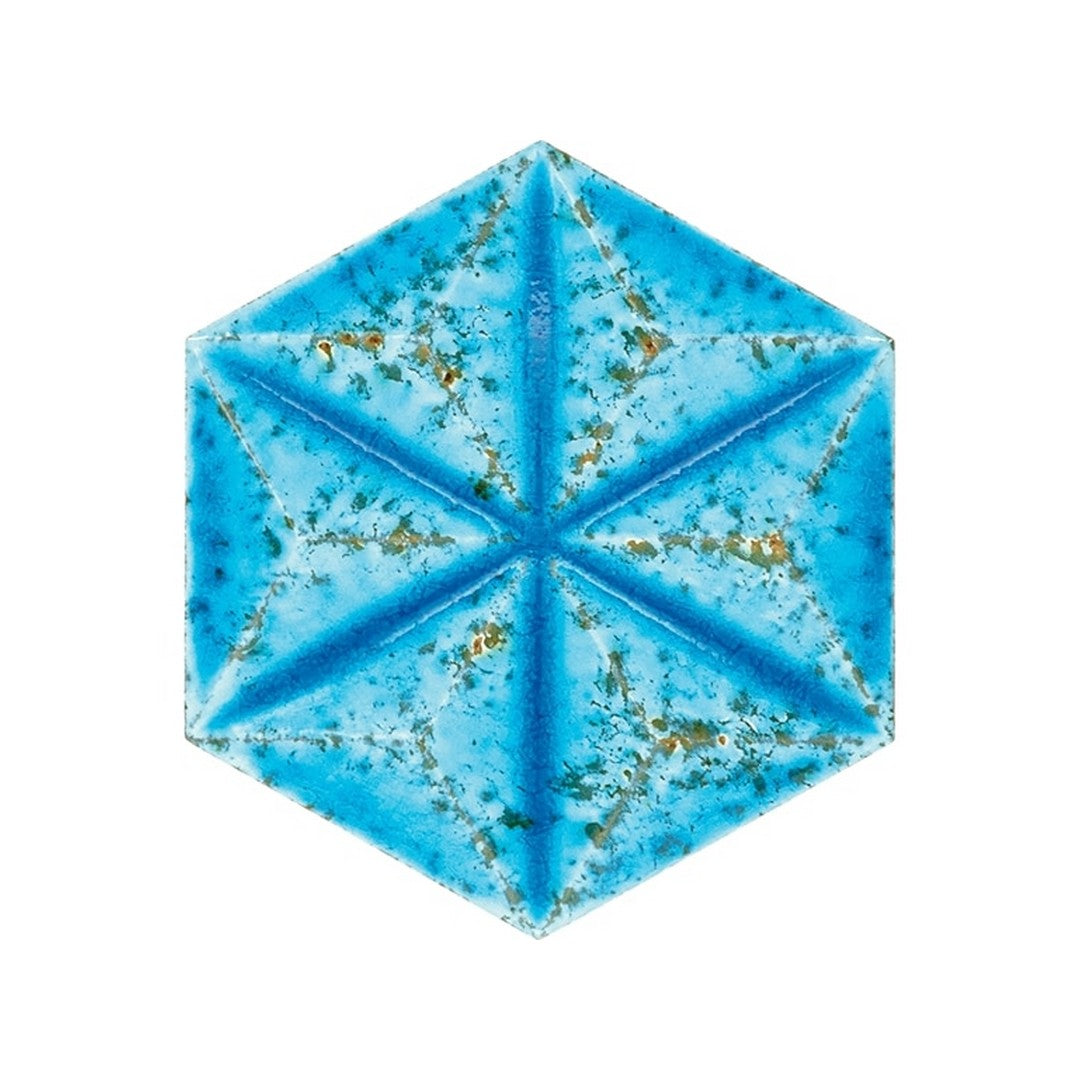 Daltile-Fyre-7-x-7-Glossy-Ceramic-3D-Hexagon-Wall-Tile-Platinum-Gray