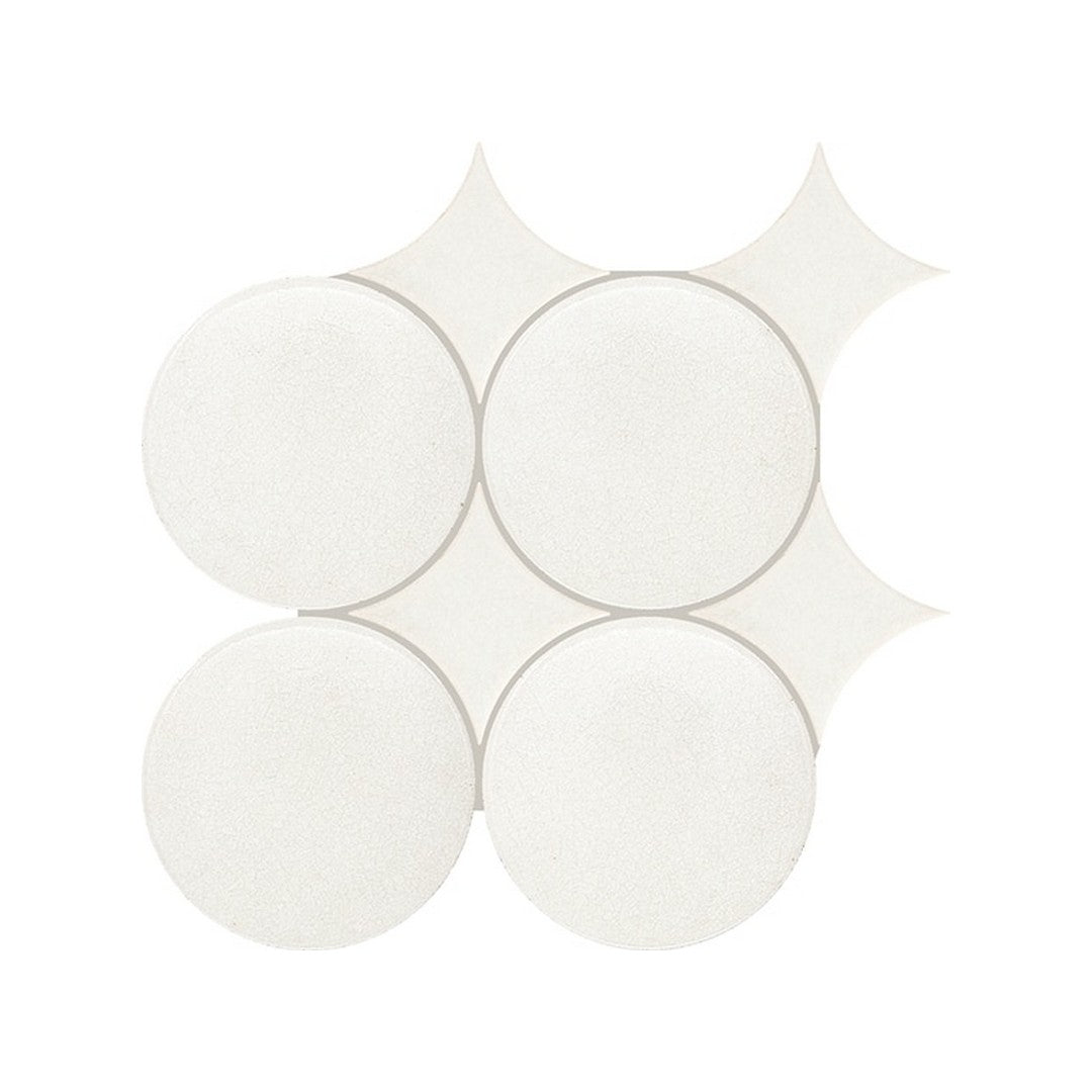 Daltile-Fyre-5-x-6-Glossy-Ceramic-Spike-Circle-Wall-Tile-Pixie-White