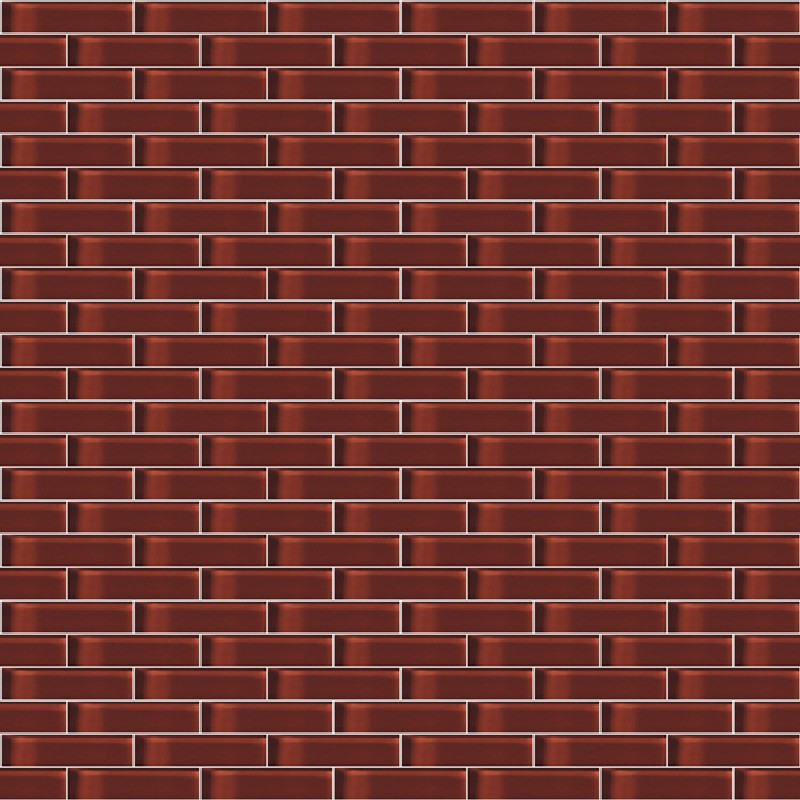 Crossville Glass Blox 12" x 12" Glass 0.5x2" Brick Mosaic