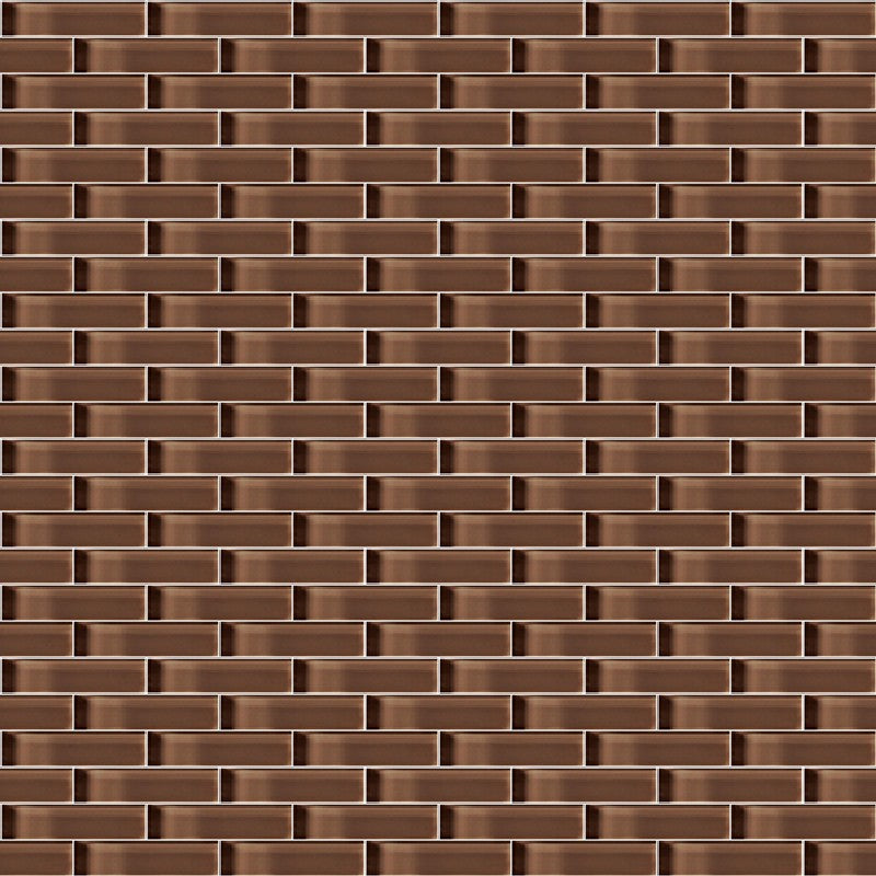 Crossville Glass Blox 12" x 12" Glass 0.5x2" Brick Mosaic