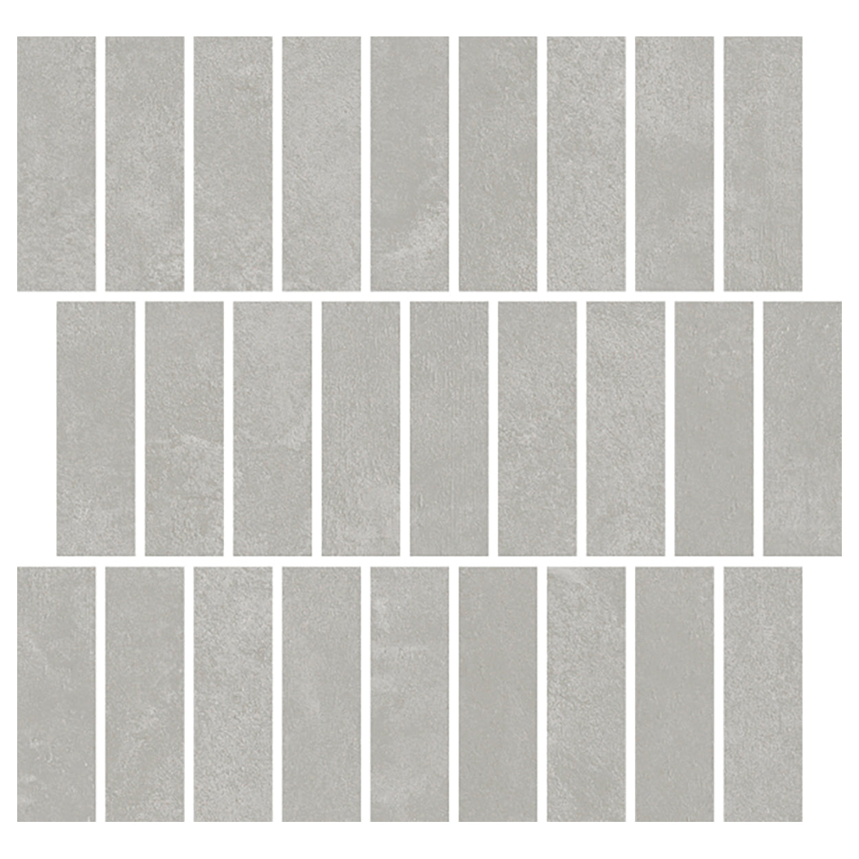 Del Conca USA Essential 12" x 12" Rectified Matte Porcelain Offset Mosaic