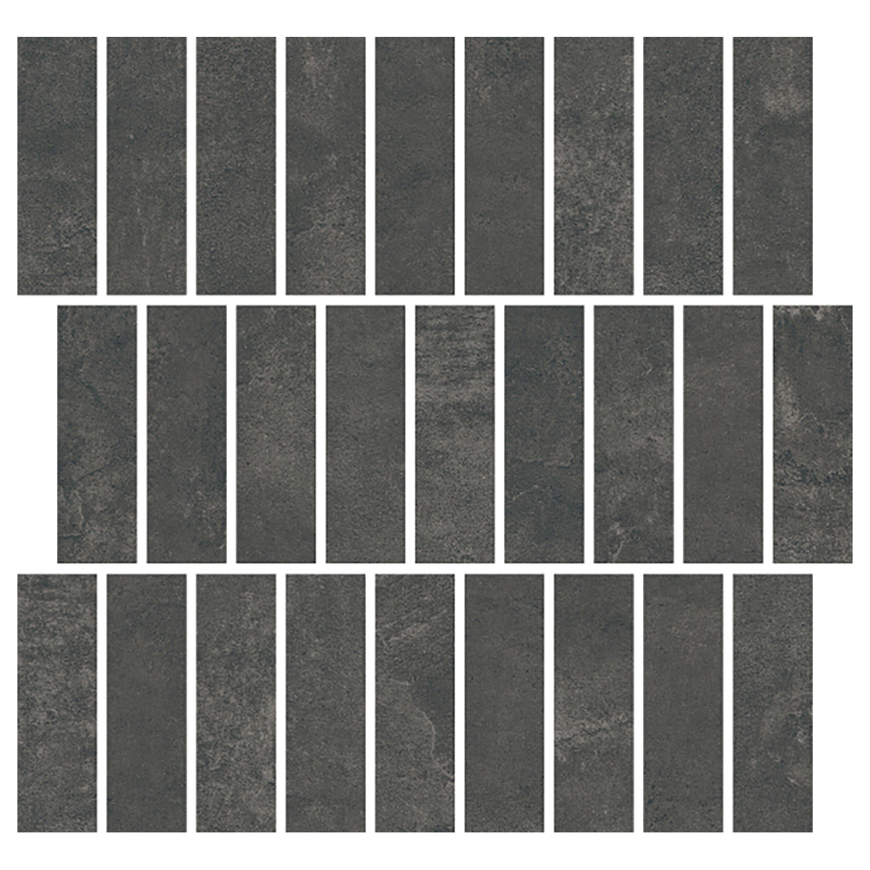 Del Conca USA Essential 12" x 12" Rectified Matte Porcelain Offset Mosaic