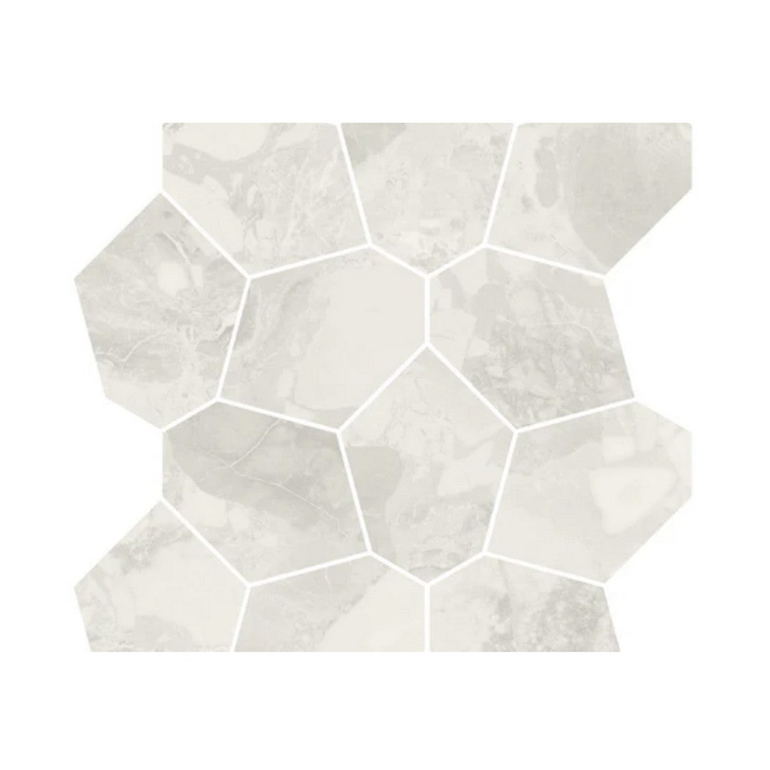 Del Conca USA Elements 12" x 12" Rectified Porcelain Leaves Mosaic