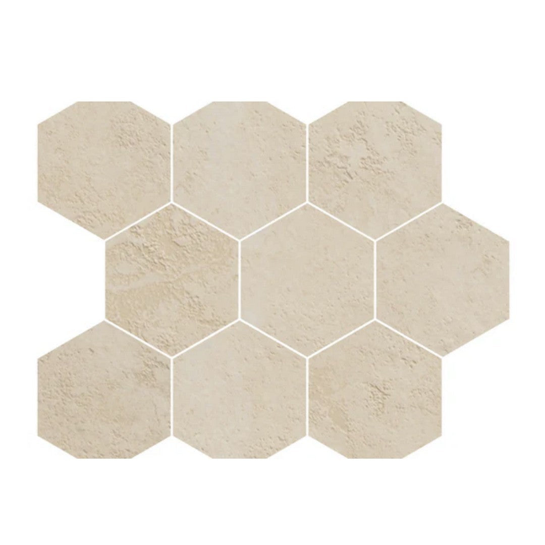 Del Conca USA Roma 10" x 12" Rectified Porcelain 4" Hexagon Mosaic
