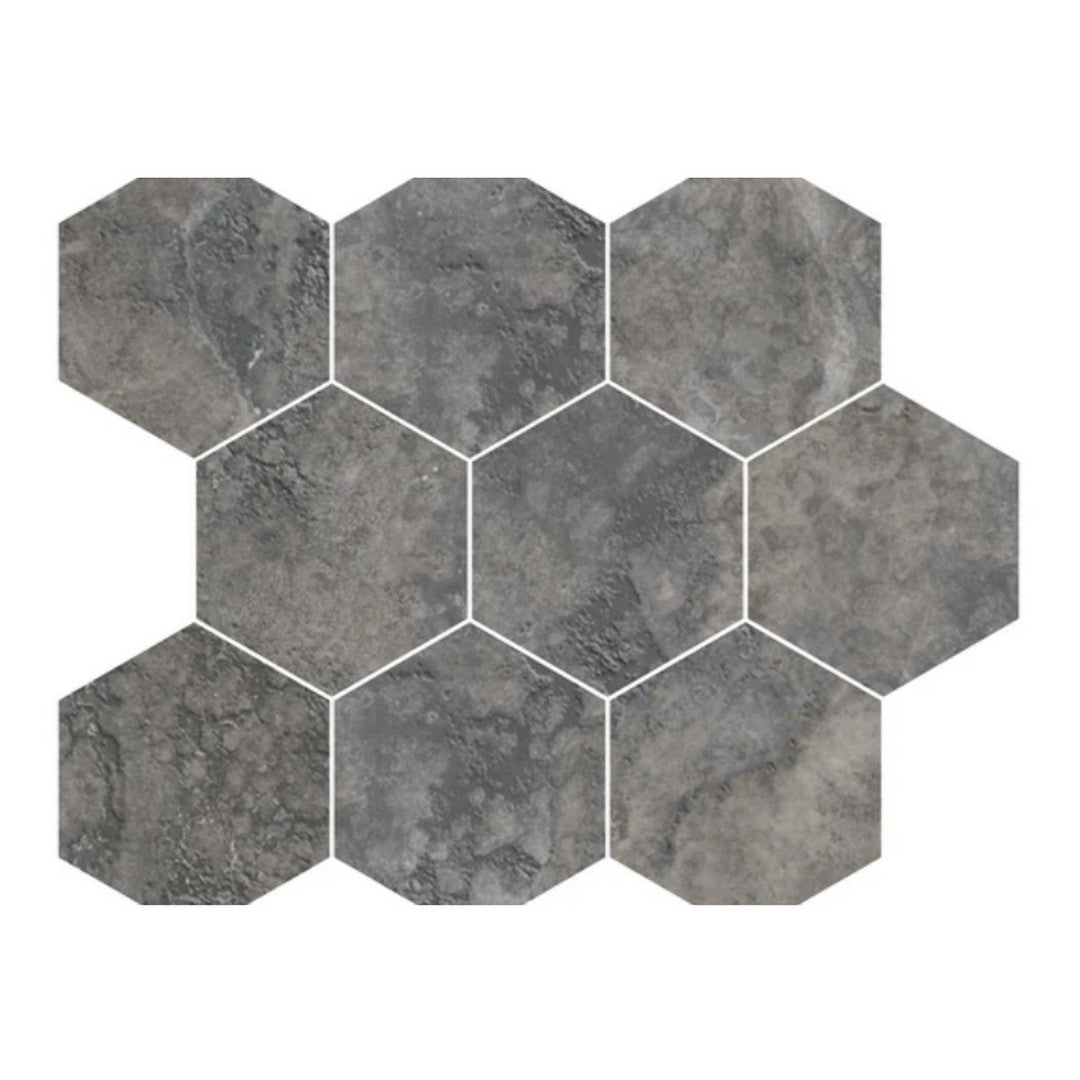 Del Conca USA Roma 10" x 12" Rectified Porcelain 4" Hexagon Mosaic