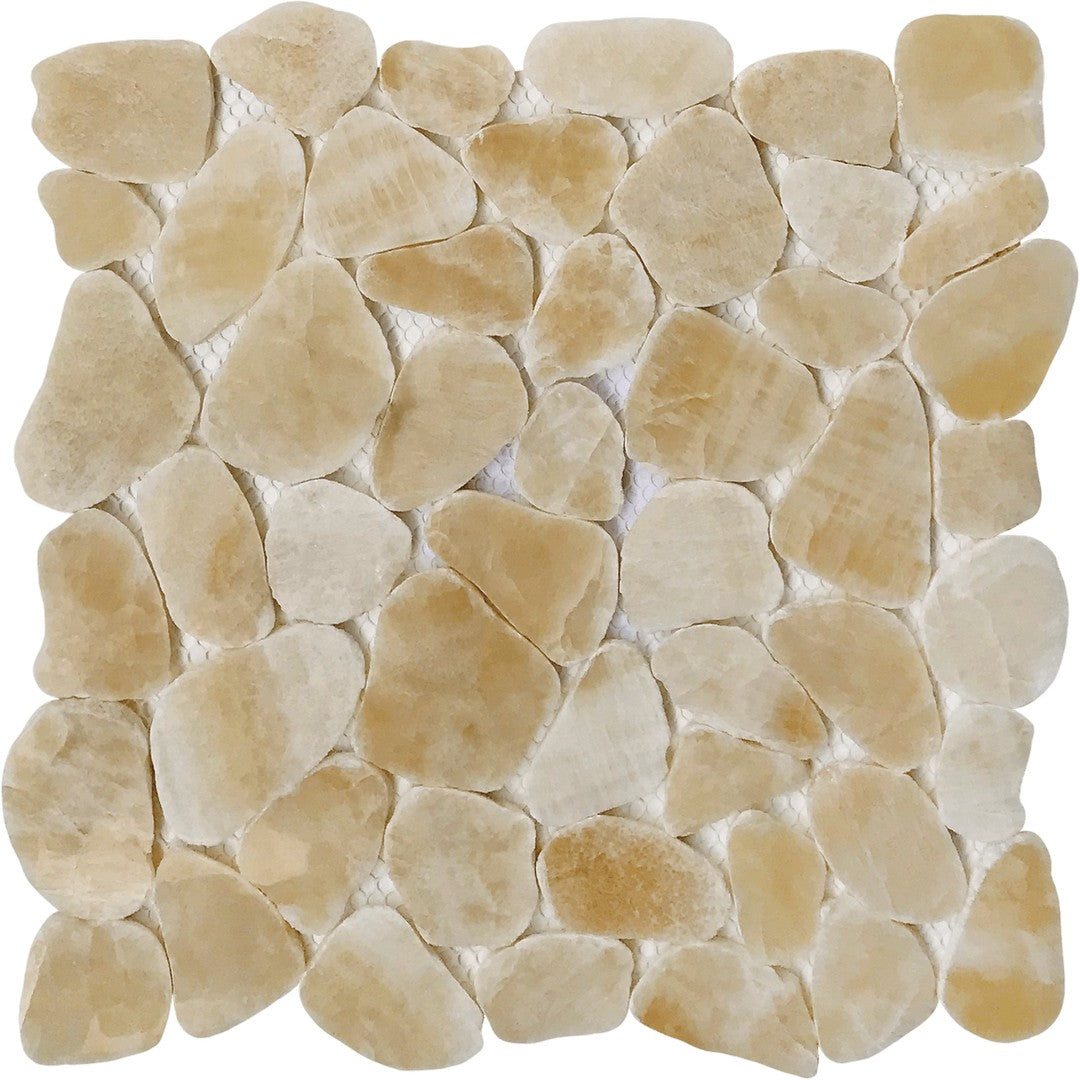 Bati Orient Bali 11.8" x 11.8" Polished Sliced Natural Stone Mosaic