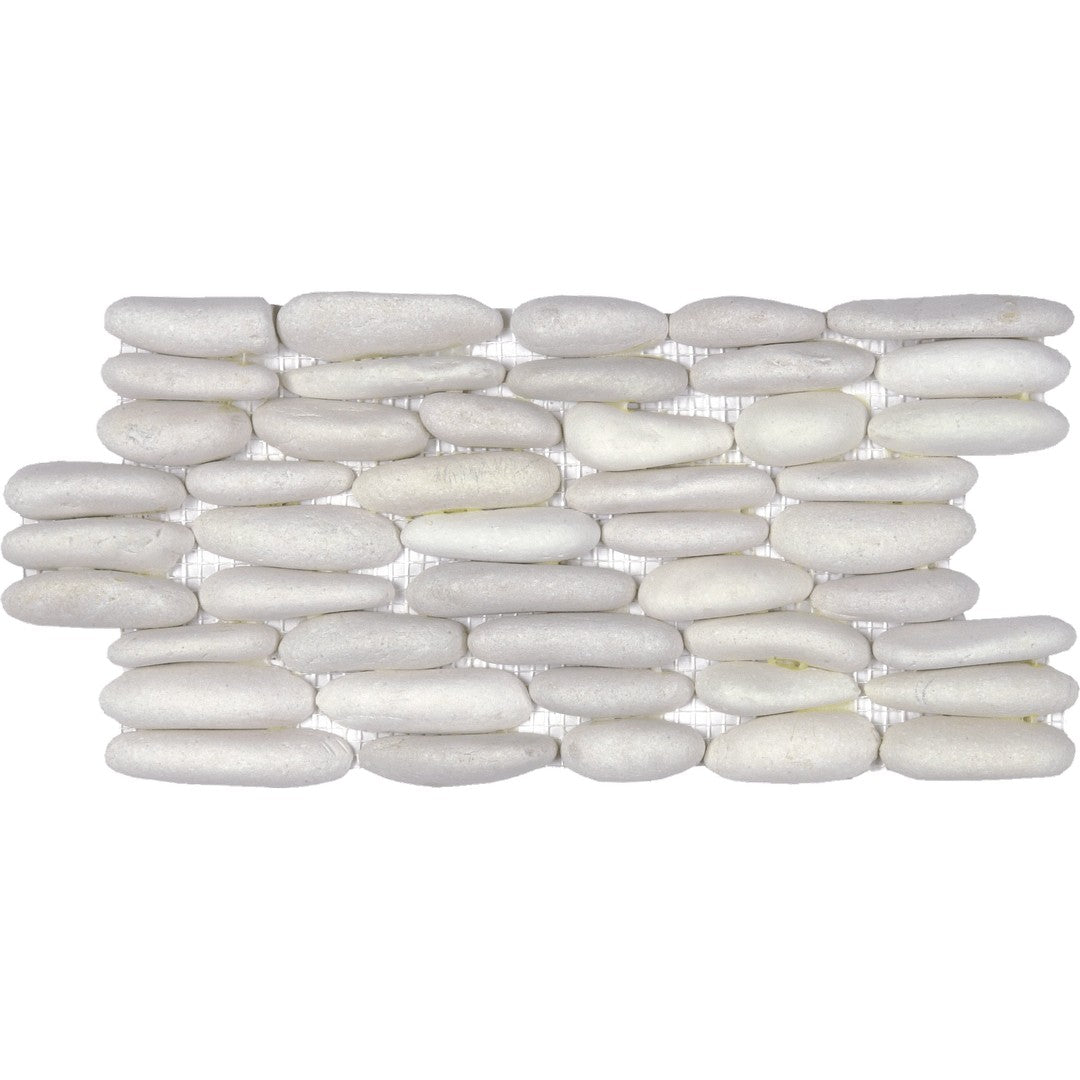 Bati Orient Bali 6" x 12" Matte Stacked Wall Pebble Natural Stone Mosaic