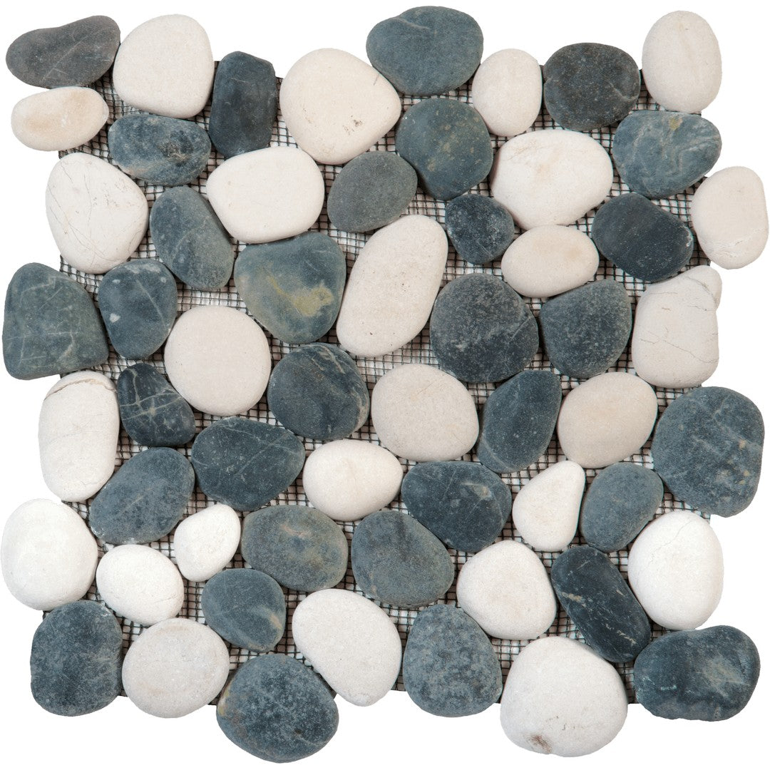Bati Orient Bali 12" x 12" Rectified Matte Pebble Natural Stone Mosaic