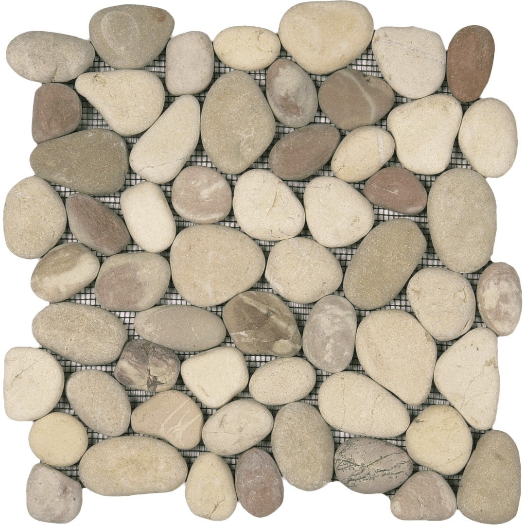 Bati Orient Bali 12" x 12" Rectified Matte Pebble Natural Stone Mosaic