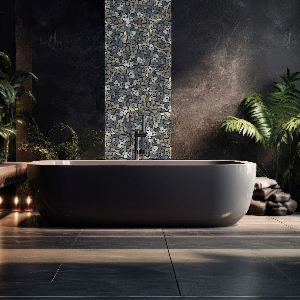 Bati-Orient-Bali-12-x-12-Matte-Sliced-Pebble-Natural-Stone-Mosaic-Grey-Green