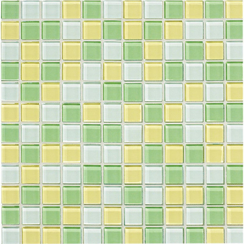 Crossville Glass Blox 12" x 12" Glass 1" Blend Mosaic