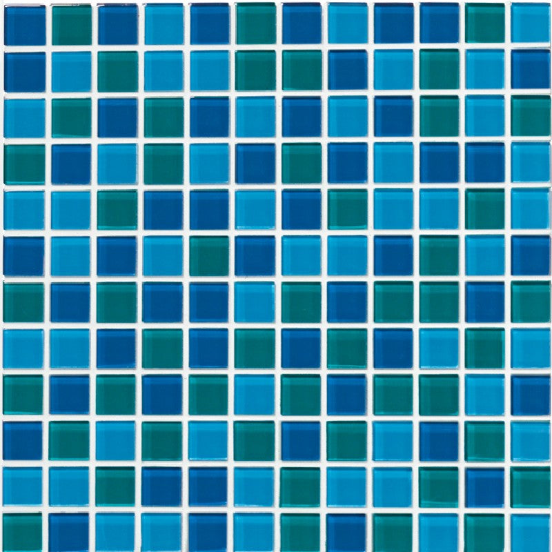 Crossville Glass Blox 12" x 12" Glass 1" Blend Mosaic