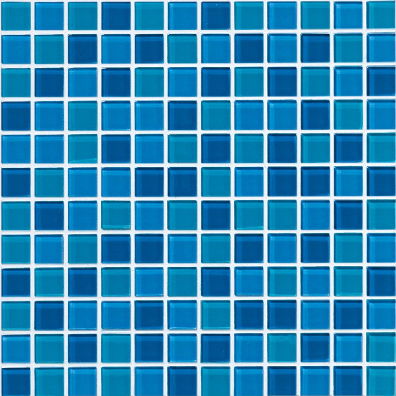 Crossville Glass Blox 12" x 12" Glass 1" Blend Mosaic