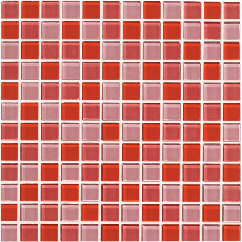Crossville Glass Blox 12" x 12" Glass 1" Blend Mosaic