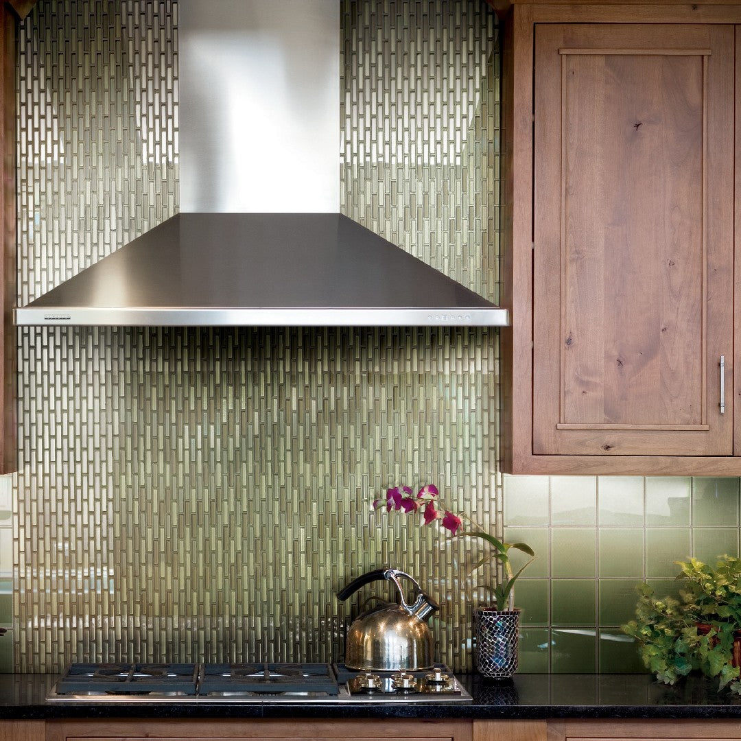 Crossville-Glass-Blox-12-x-12-Glass-0.5x2-Brick-Blend-Mosaic-Dewdrop-|-Olive-Mist-|-Deep-Sea