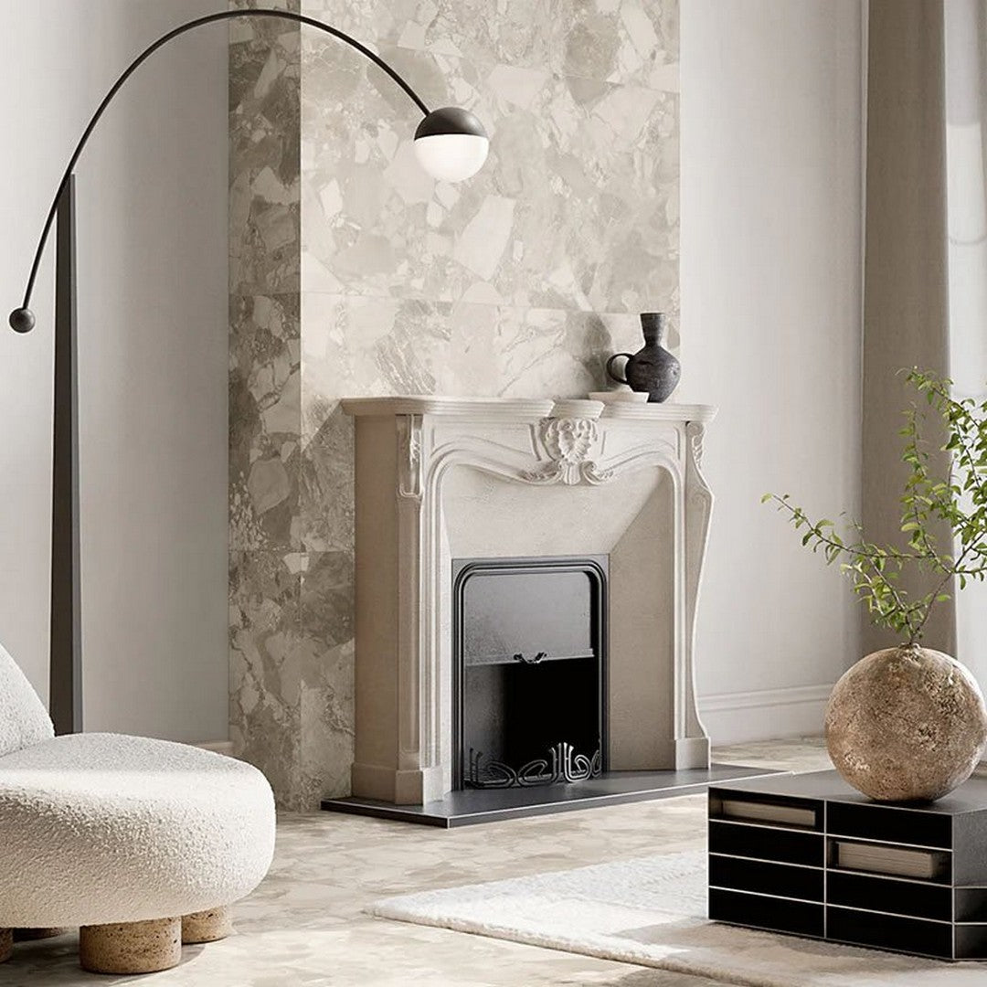 Del-Conca-USA-Elements-24"-x-48"-Rectified-Porcelain-Tile-Cream