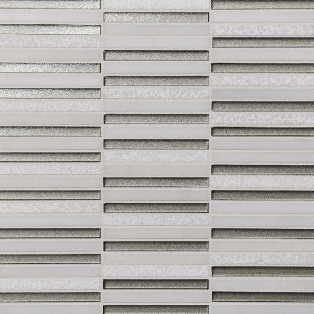 Bedrosians Kaikos 11.75" x 12" Stacked Glass/Stone Mosaic (Sale)