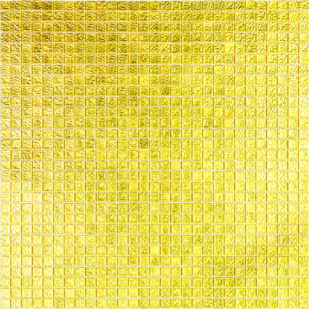 Mir Alma Aurum Gold GMF 12.5" x 12.5" Glass 0.4" Deco Mosaic