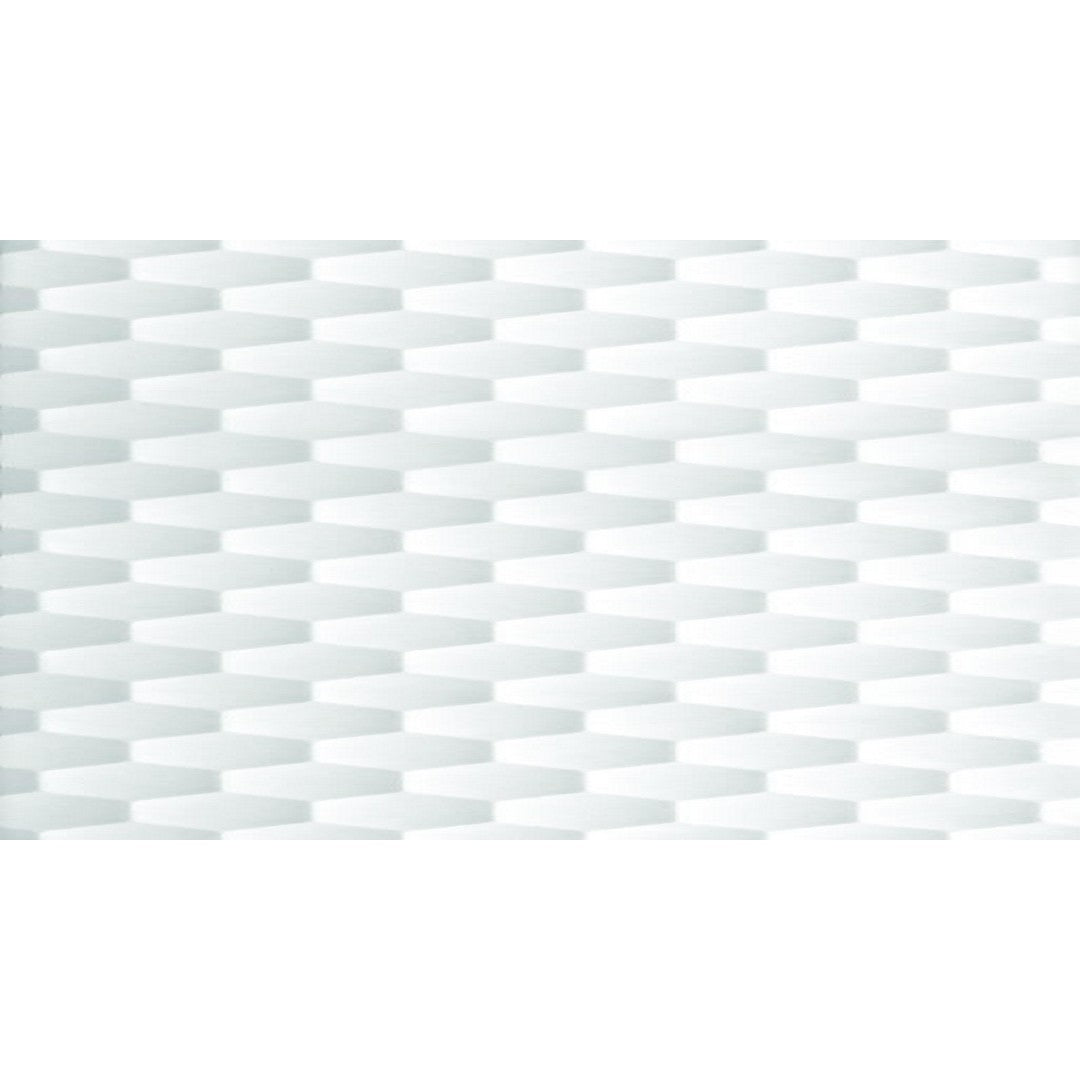 Happy Floors Glaciar 12" x 36" Rectified Glossy Ceramic Deco Wall Tile