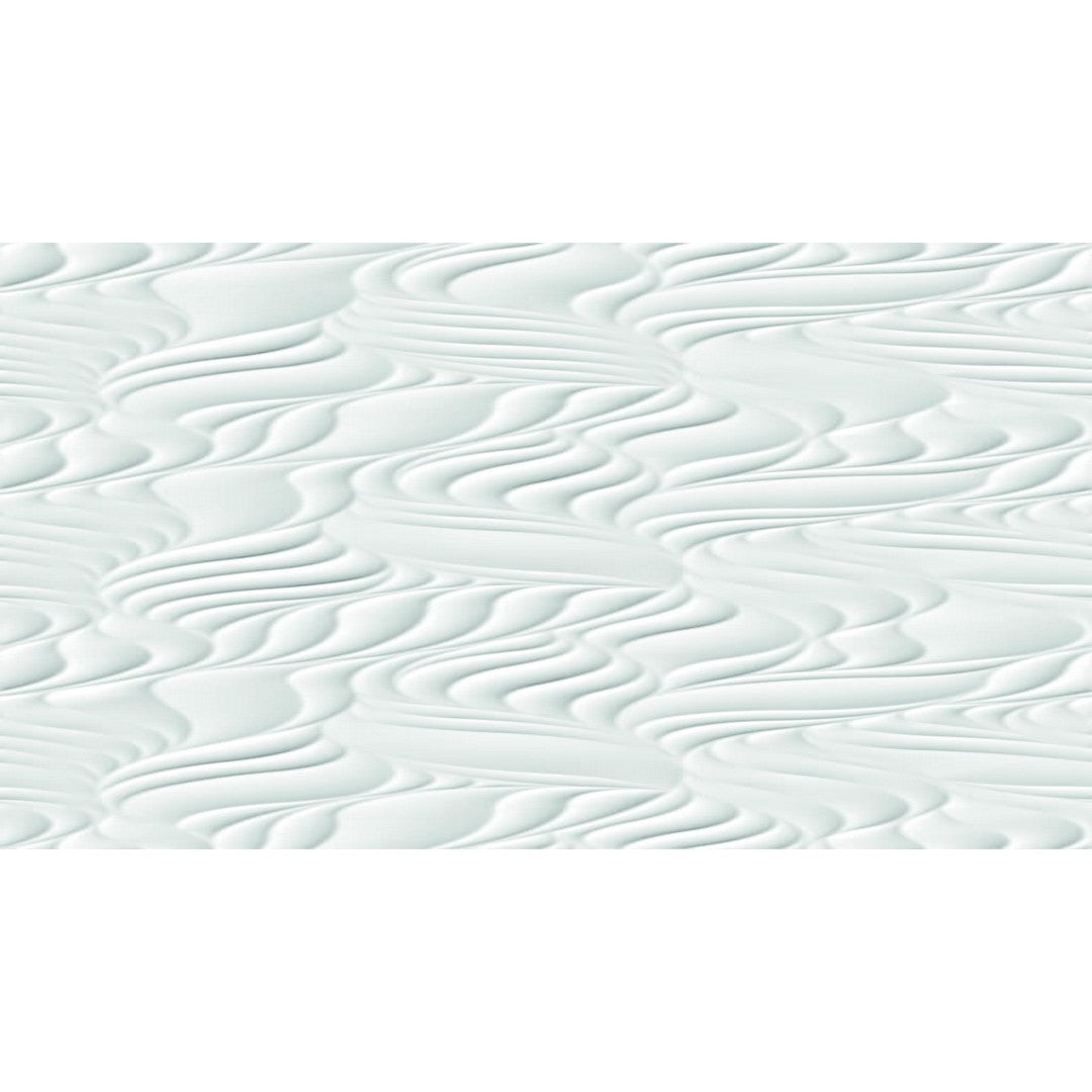 Happy Floors Glaciar 12" x 36" Rectified Glossy Ceramic Deco Wall Tile