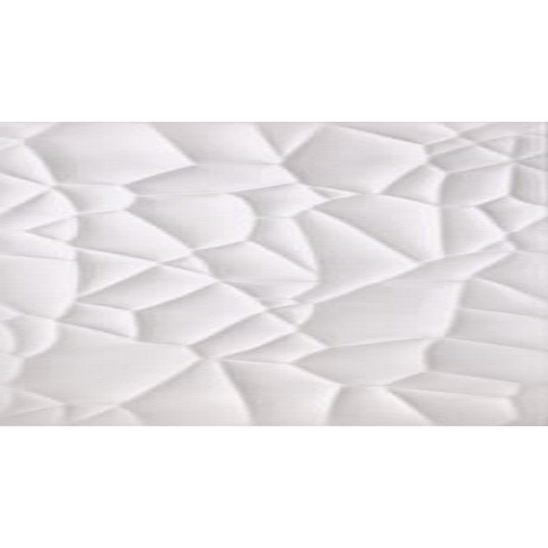 Happy Floors Glaciar 12" x 36" Rectified Glossy Ceramic Deco Wall Tile