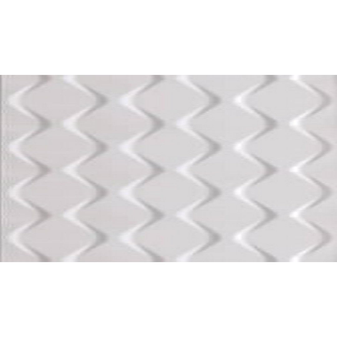Happy Floors Glaciar 12" x 36" Rectified Glossy Ceramic Deco Wall Tile