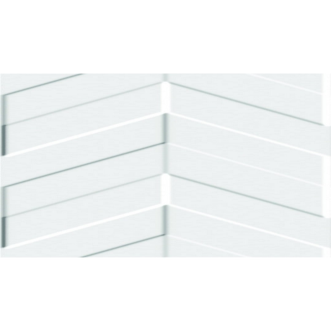 Happy Floors Glaciar 12" x 36" Rectified Glossy Ceramic Deco Wall Tile