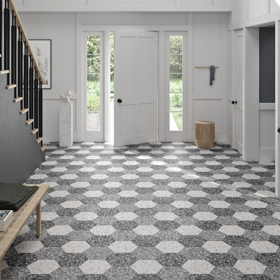 MiR-Hexa-9.05-x-10.63-Pressed-Porcelain-Tile-Matte-Terrazzo-Black