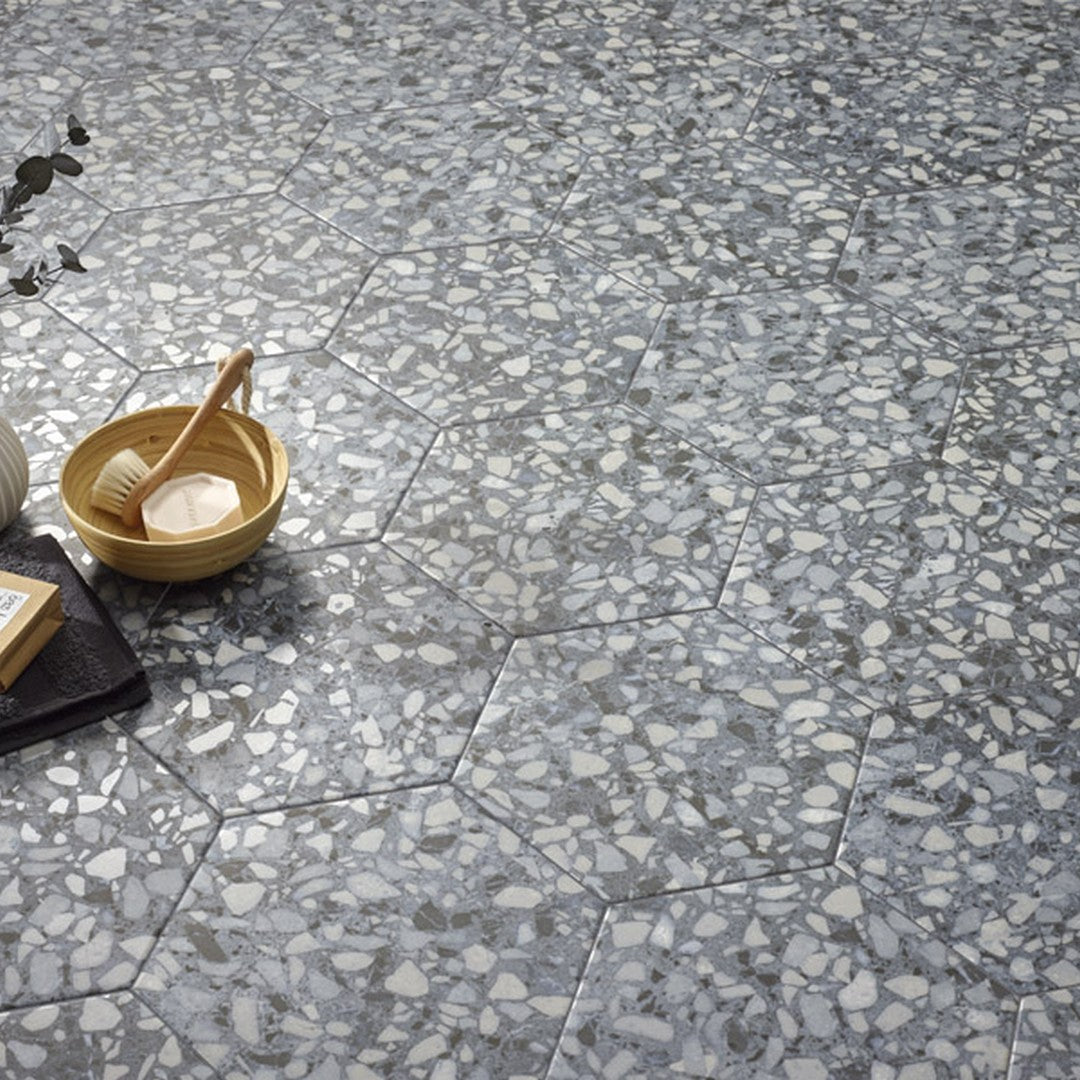 MiR-Hexa-9.05-x-10.63-Pressed-Porcelain-Tile-Matte-Terrazzo-Sage