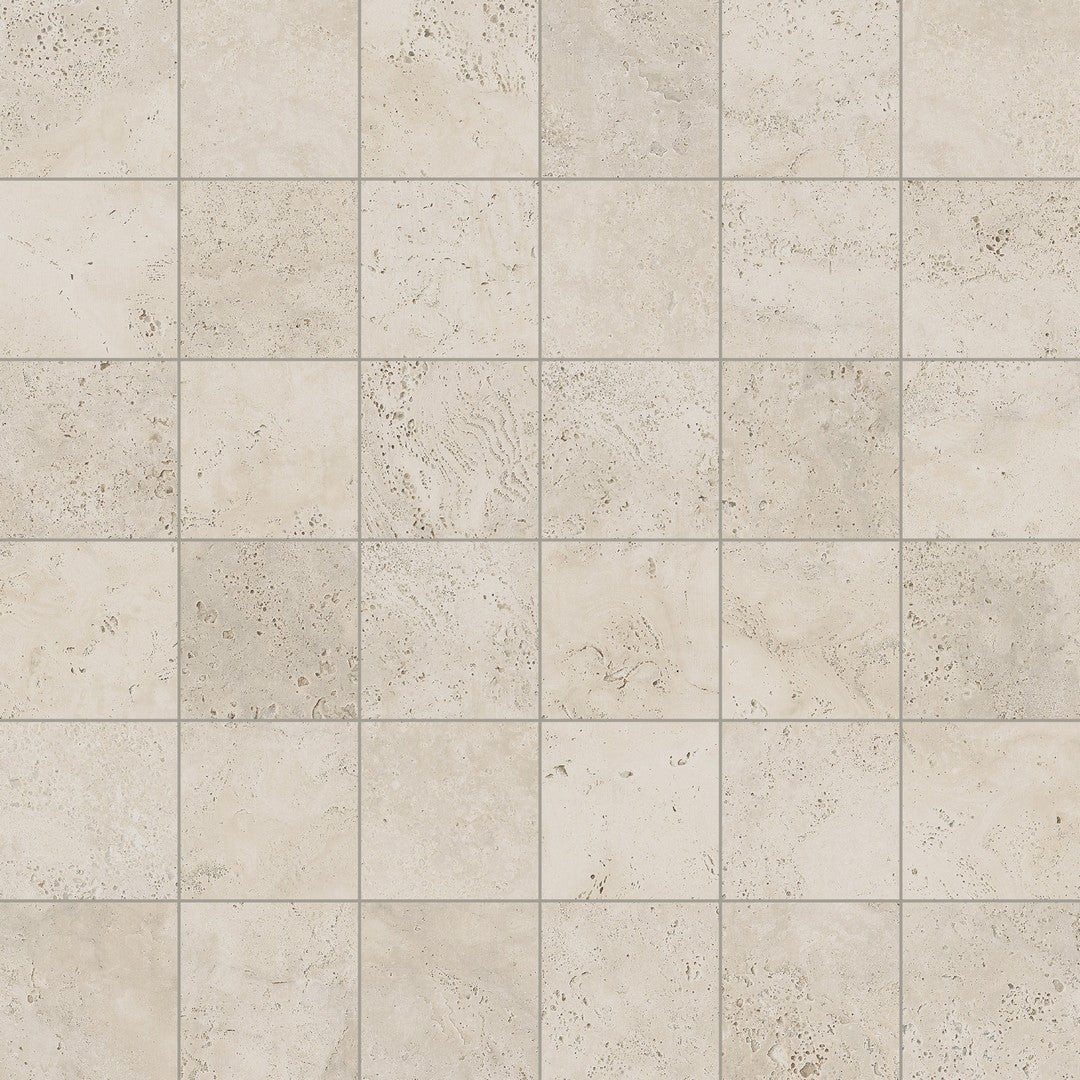 Happy Floors Navona 12" x 12" Natural Porcelain 2" Mosaic