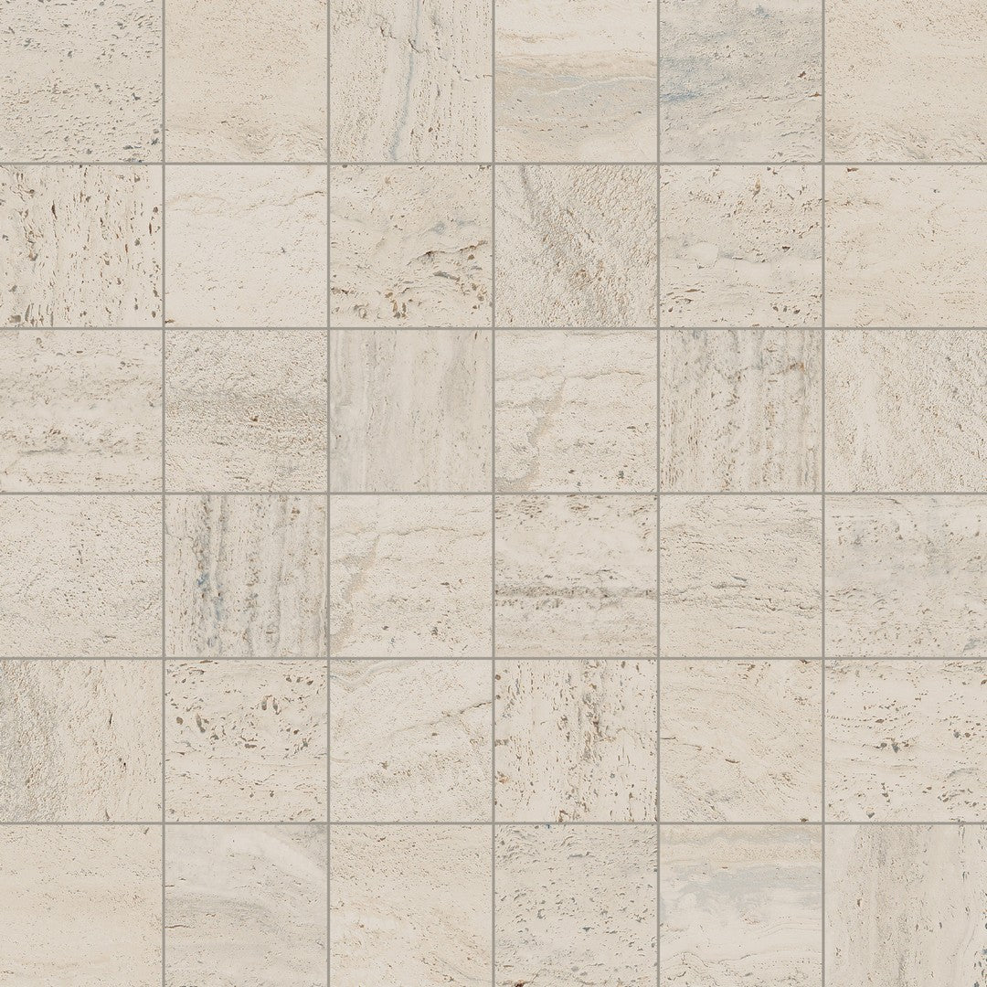 Happy Floors Navona 12" x 12" Natural Porcelain 2" Mosaic