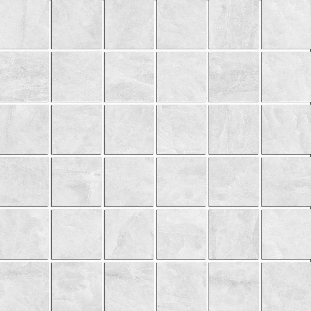 Happy Floors Naica 12" x 12" Natural Porcelain 2" Mosaic