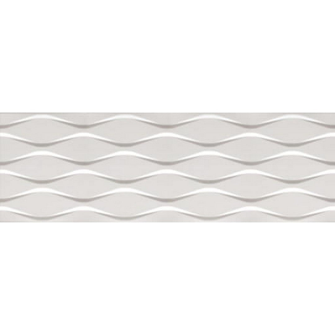 Happy Floors Glaciar 12" x 36" Rectified Natural Ceramic Decor Wall Tile