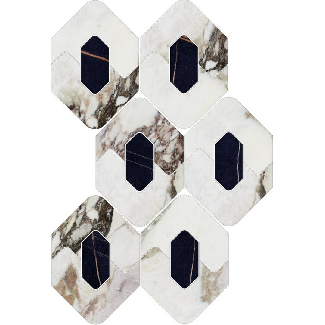 Happy Floors Kobe 8" x 13" Rectified Polished Porcelain Legend Mosaic