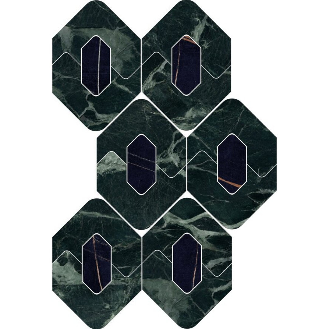 Happy Floors Kobe 8" x 13" Rectified Polished Porcelain Legend Mosaic