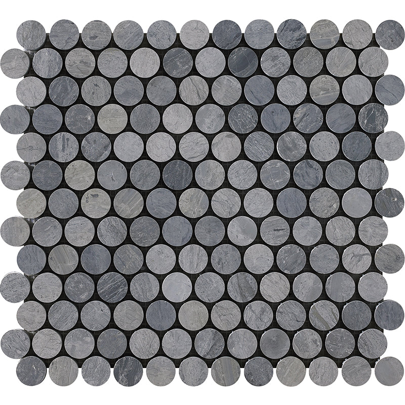 Happy Floors Natural Stone 12.2" x 12.4" Penny Round Mosaic