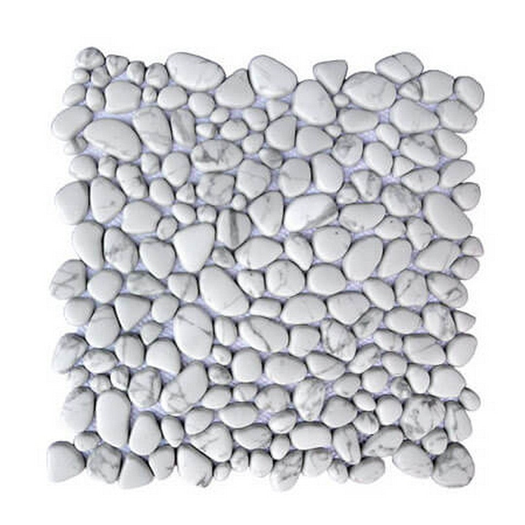 Happy Floors Endura 12" x 12" Pebble Recycled Glass Mosaic